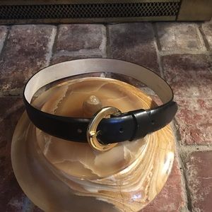 M Women’s Blck Classic Belt Genuine Leather lined